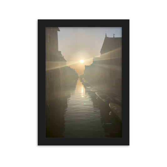 Venice Dusk 13 framed matte photo