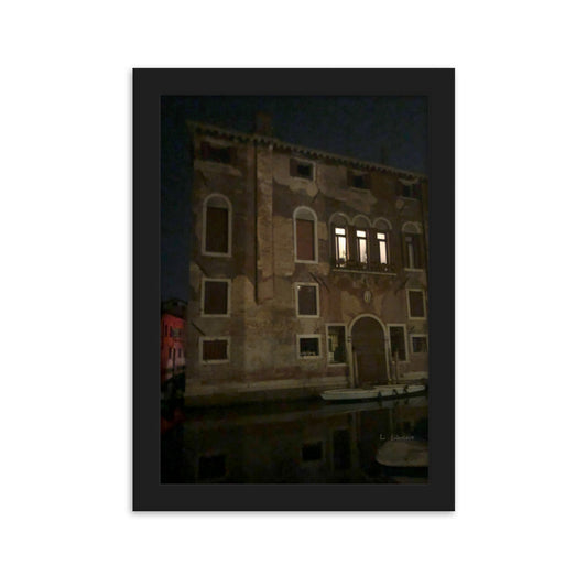 Venice Dusk 23 framed matte photo