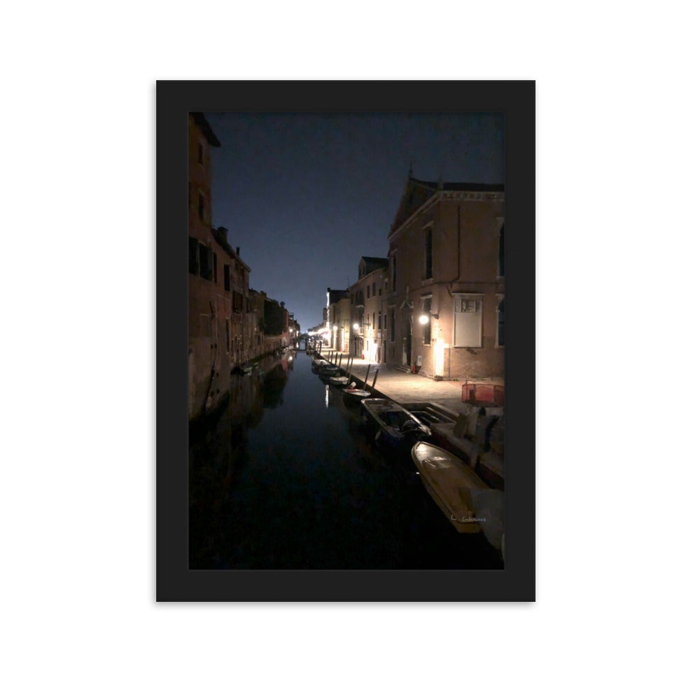 Venice Dusk 29 framed matte photo