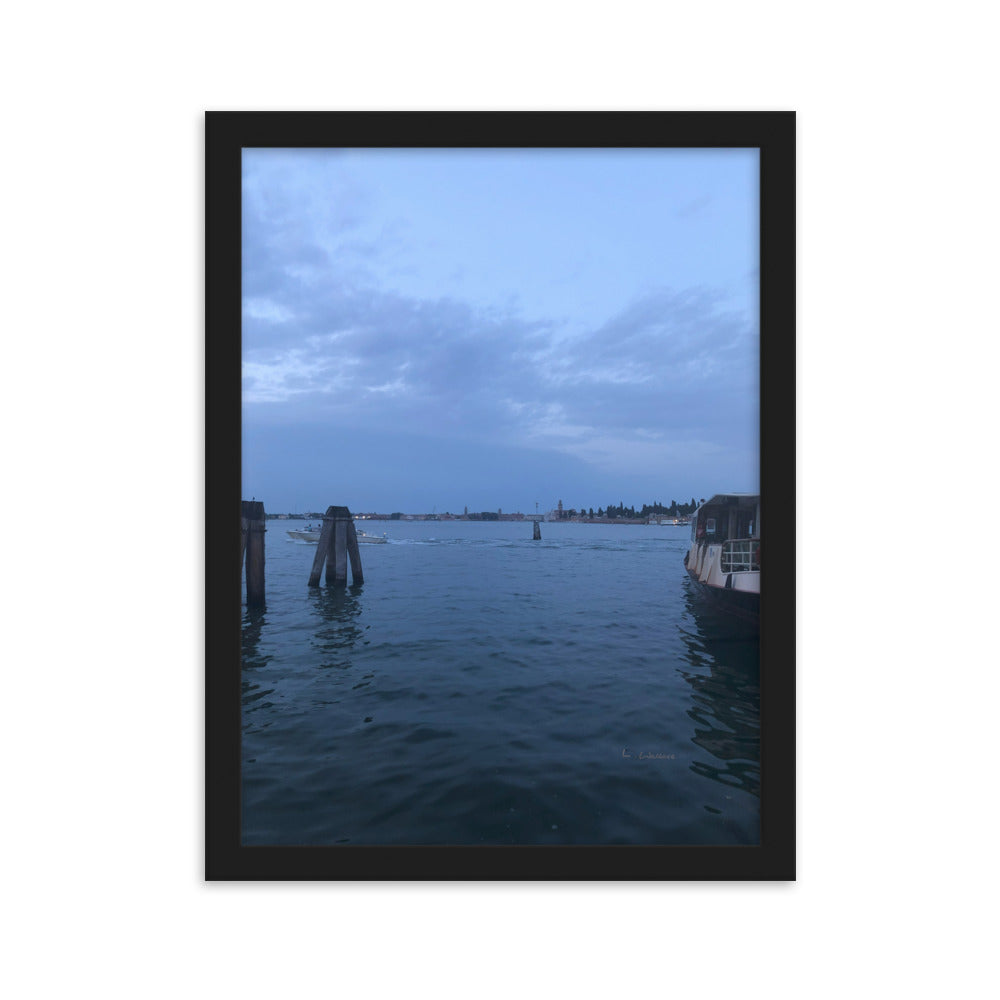 Venice Blue 4 framed matte photo