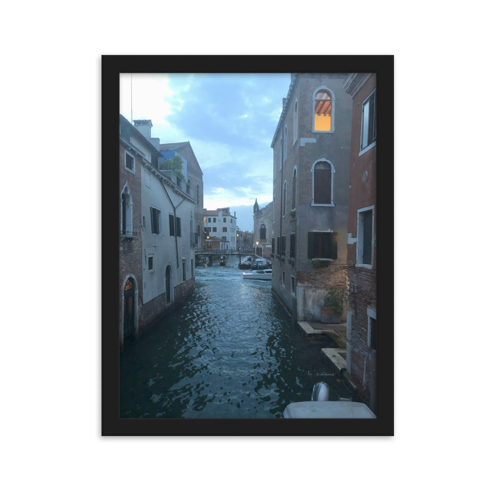 Venice Blue 7 framed matte photo