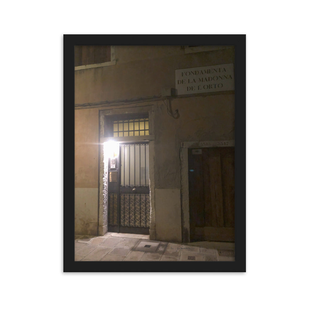 Venice Doors 11 framed matte photo