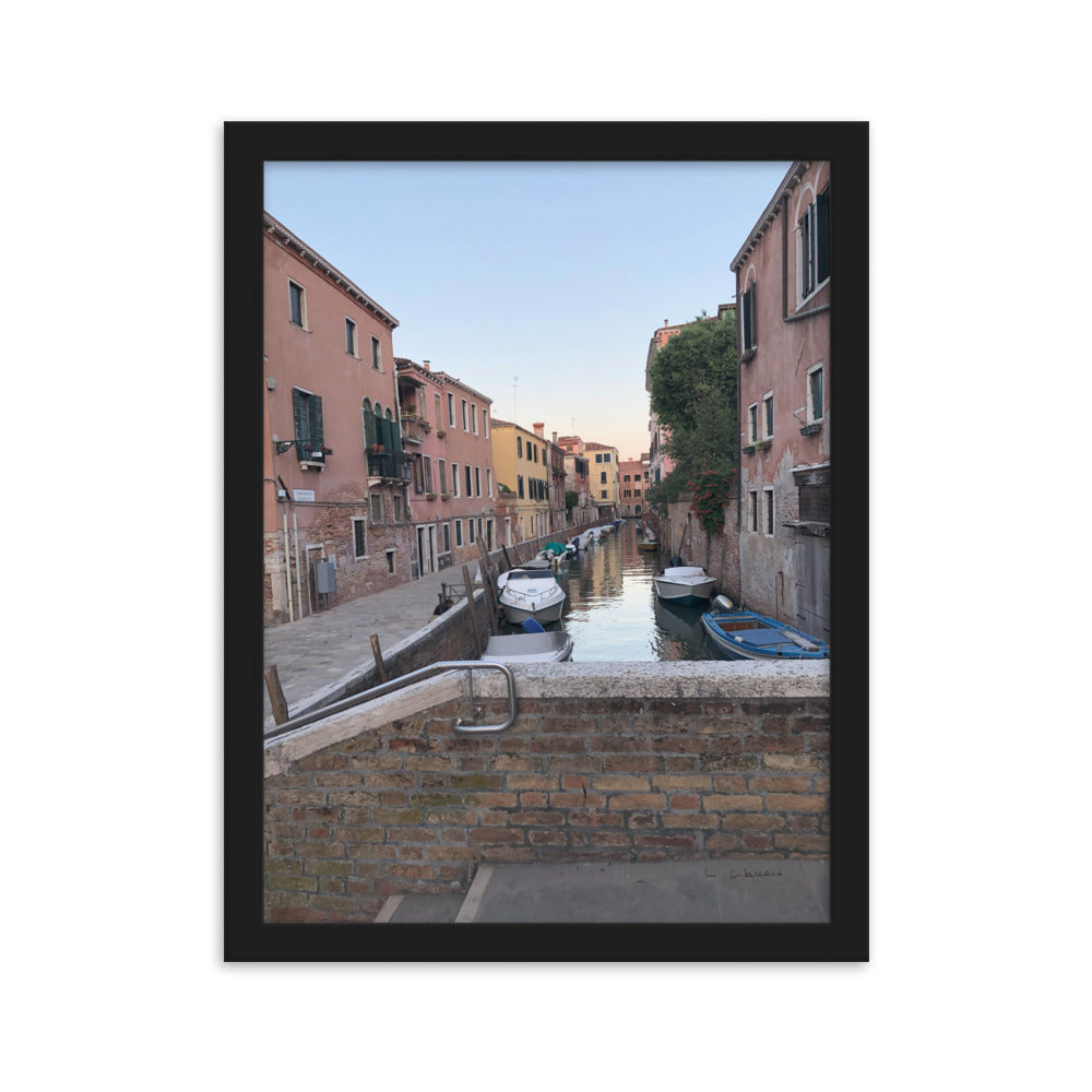 Venice Streets 1 framed matte photo