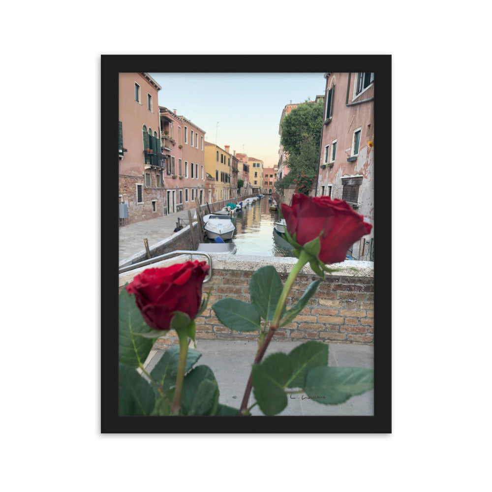 Venice Streets 2 framed matte photo