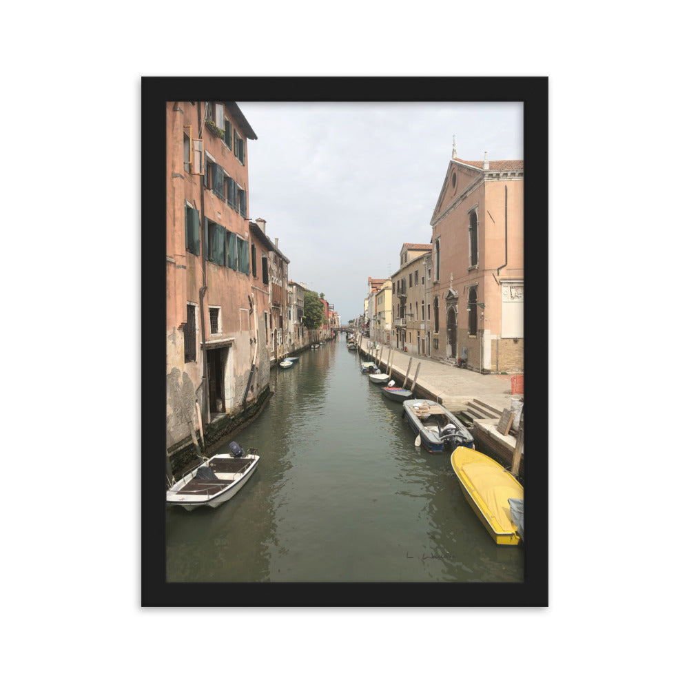 Venice Streets 8 framed matte photo