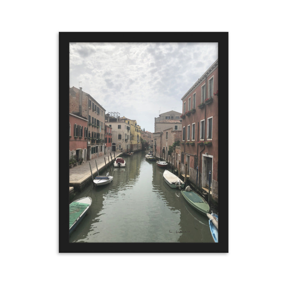 Venice Streets 10 framed matte photo