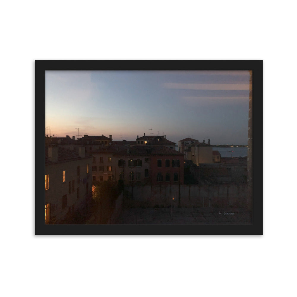 Venice Dusk 2 framed matte photo