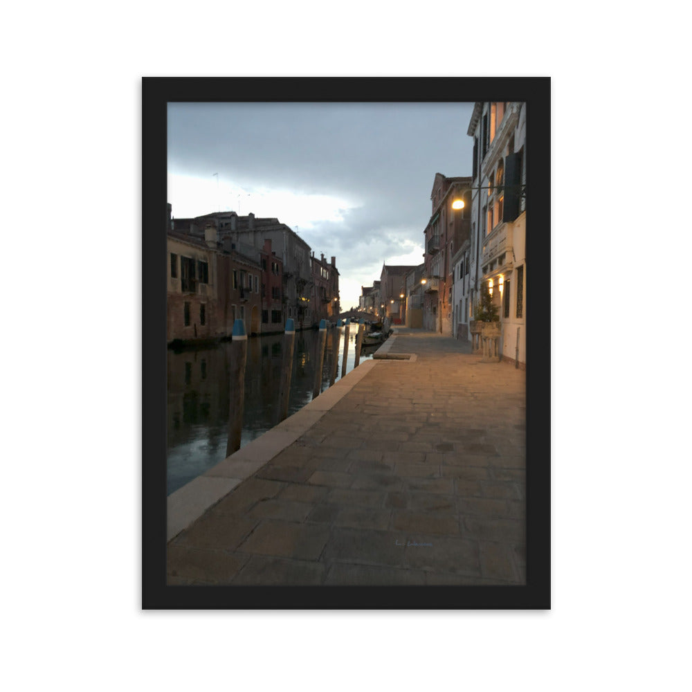 Venice Dusk 7 framed matte photo