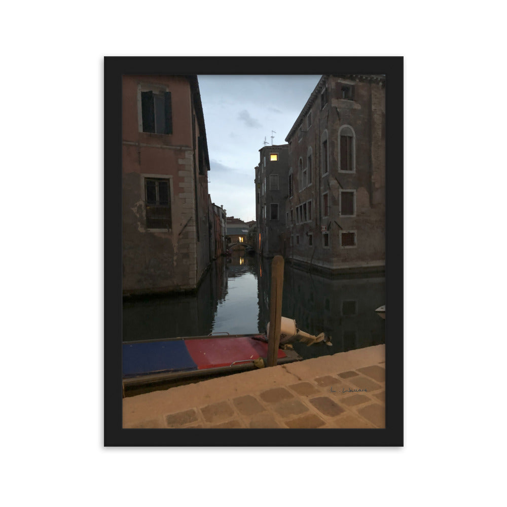 Venice Dusk 8 framed matte photo