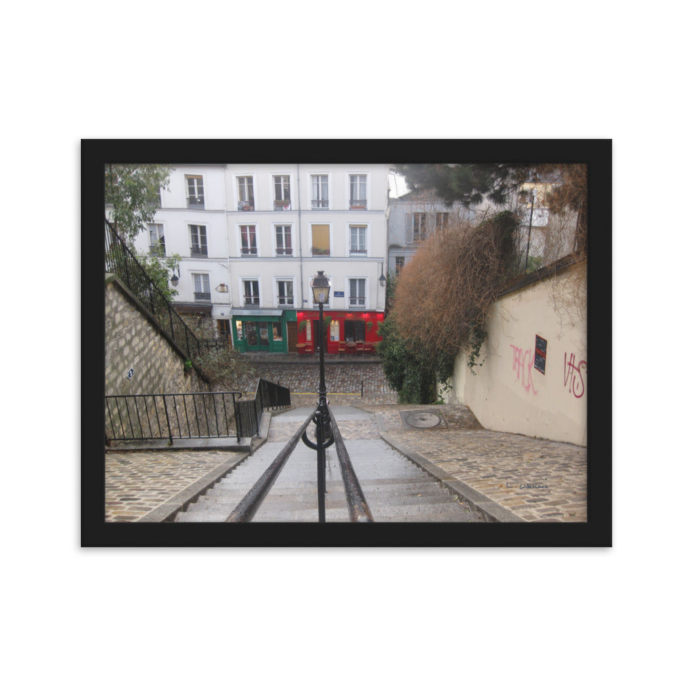 Paris Montmartre 3 framed matte photo