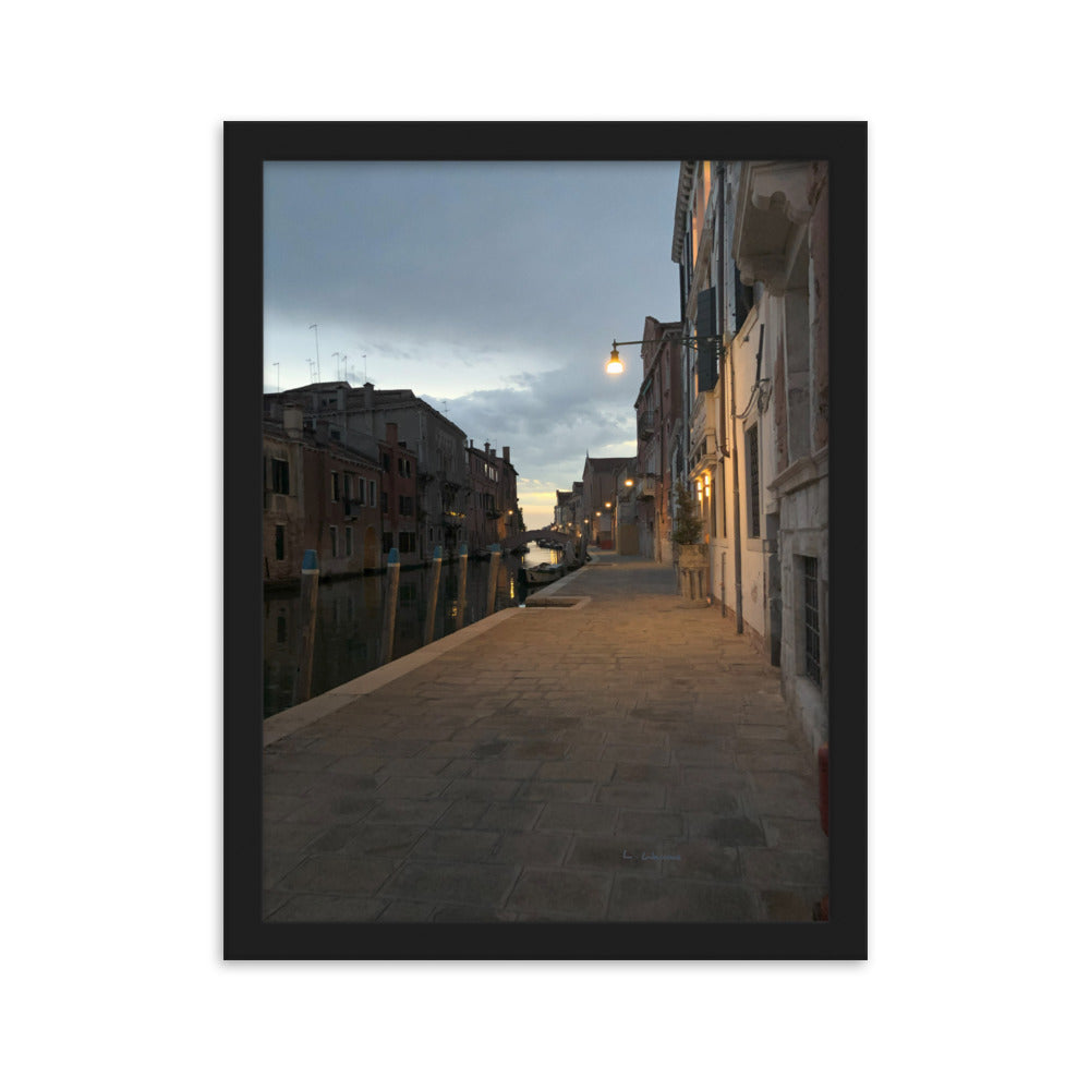 Venice Dusk 6 framed matte photo