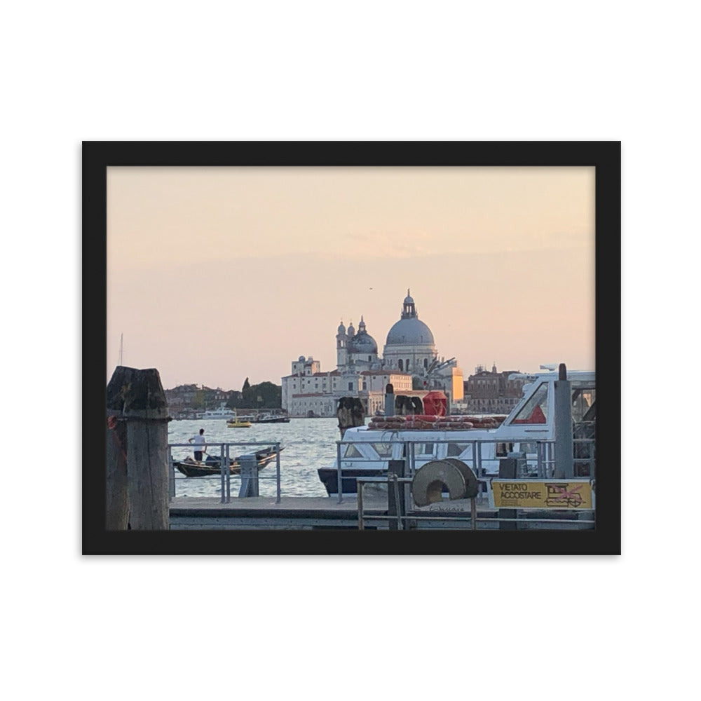 Venice Dusk 10 framed matte photo