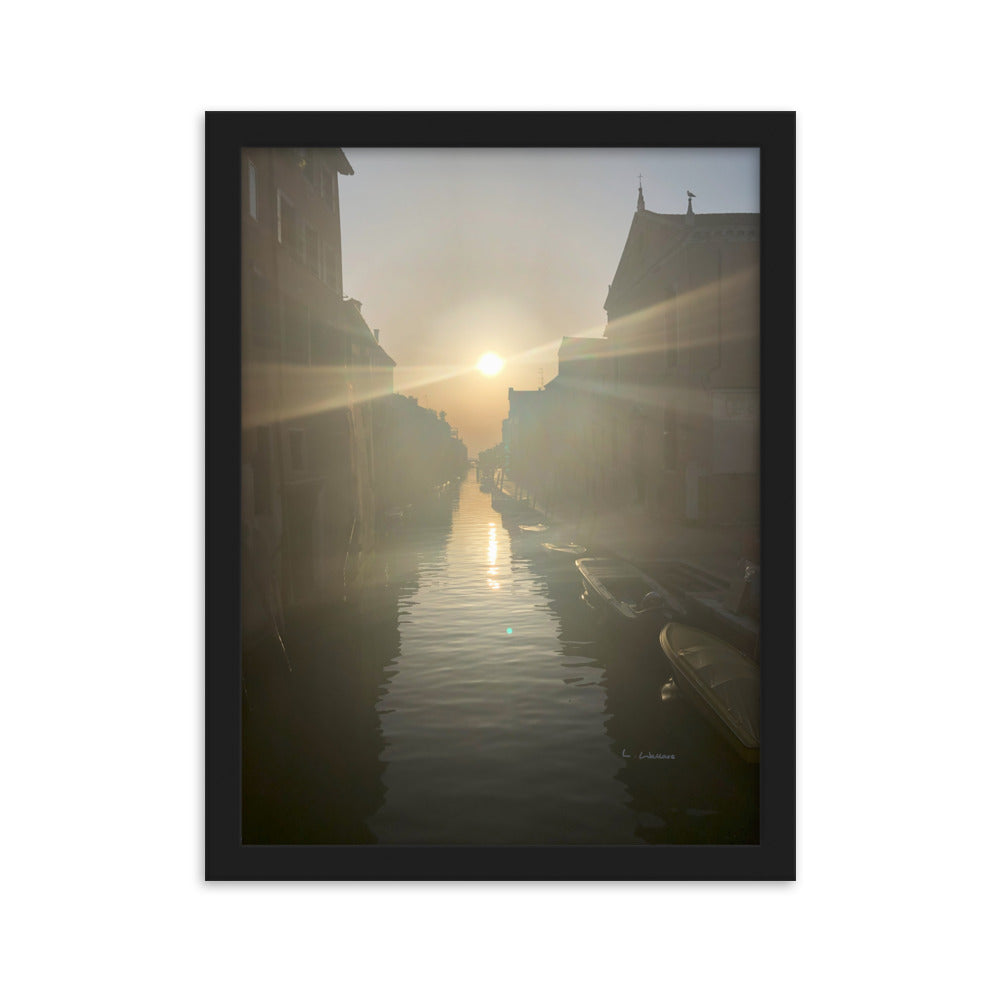 Venice Dusk 13 framed matte photo