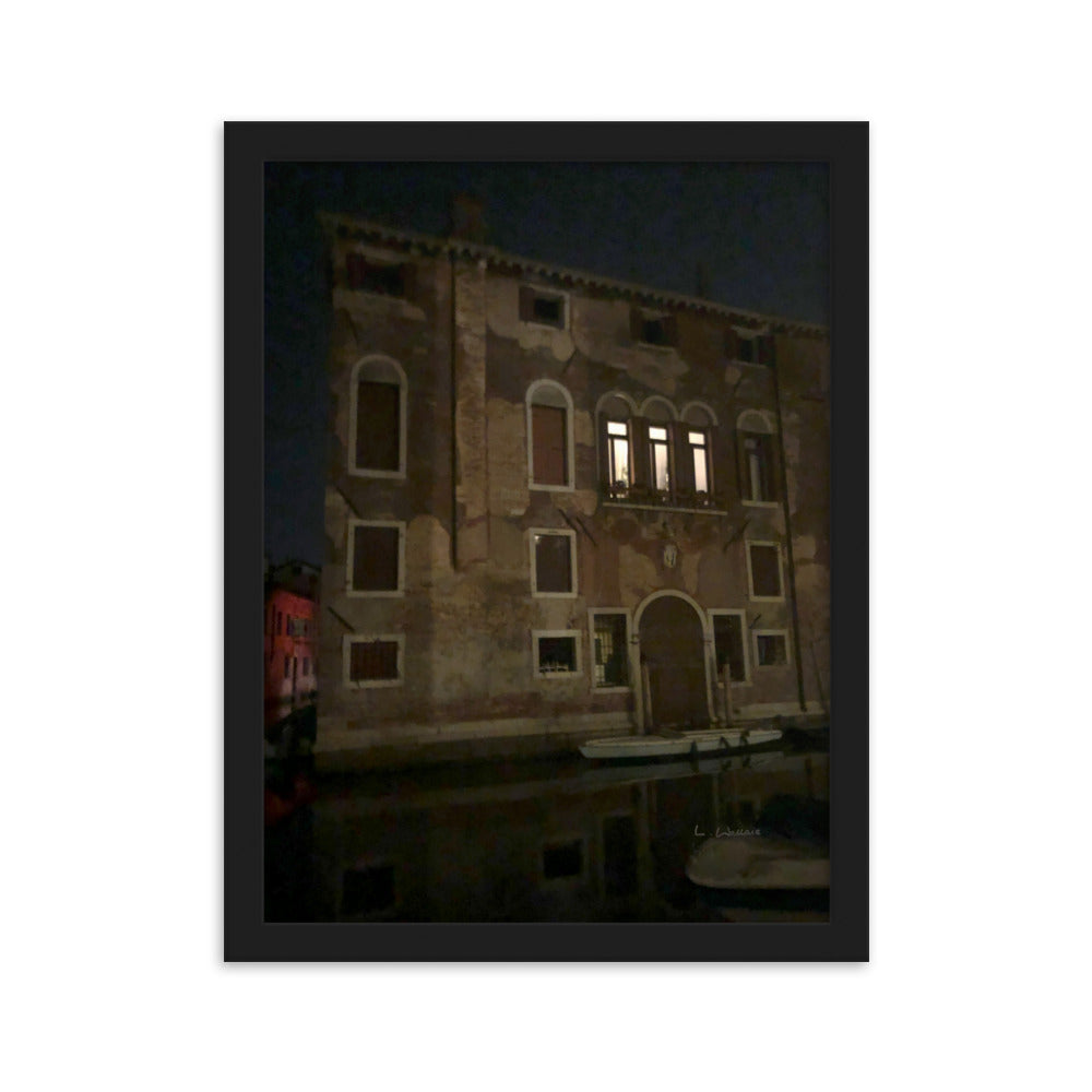 Venice Dusk 23 framed matte photo