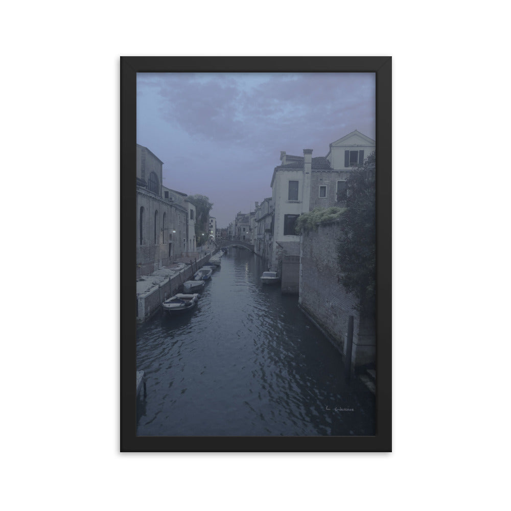 Venice Blue/Mauve 1 framed matte photo