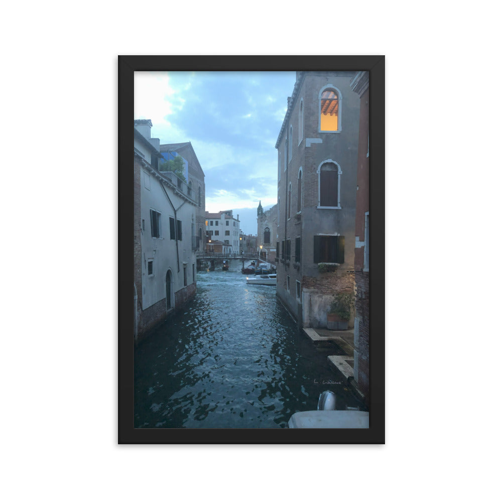 Venice Blue 7 framed matte photo