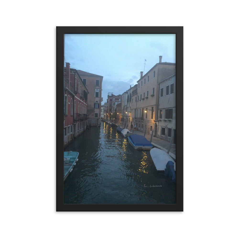 Venice Blue 11 framed matte photo