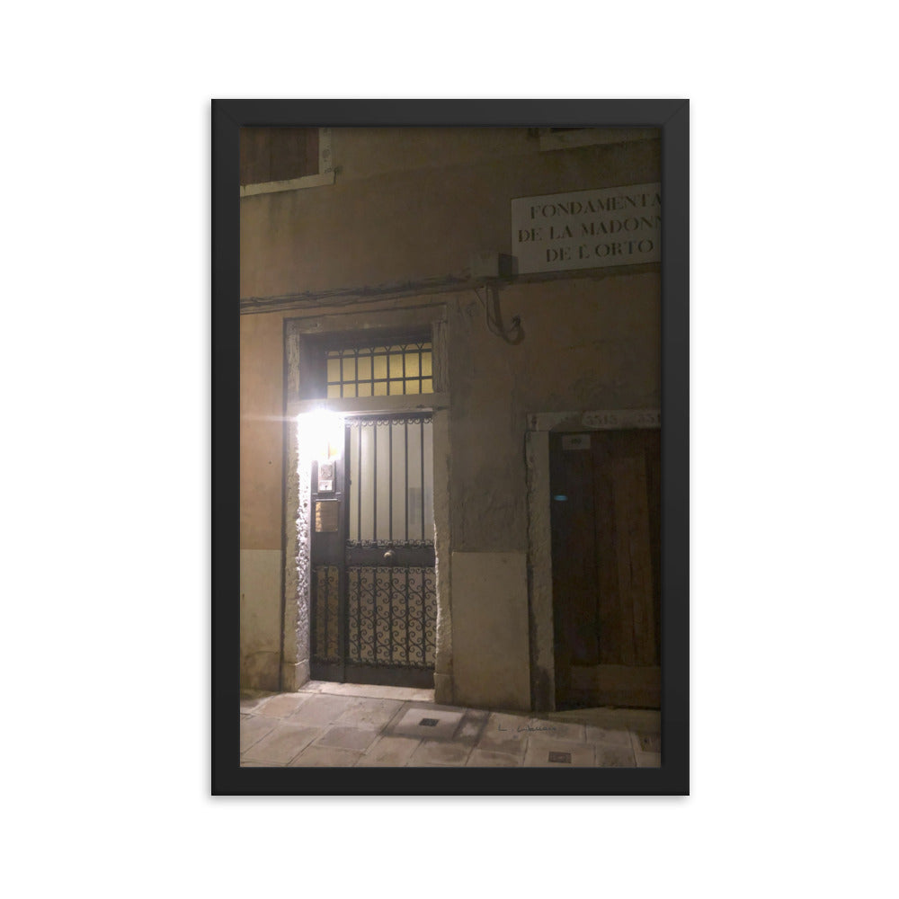 Venice Doors 11 framed matte photo