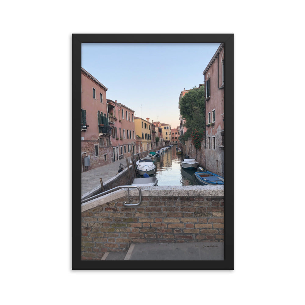 Venice Streets 1 framed matte photo