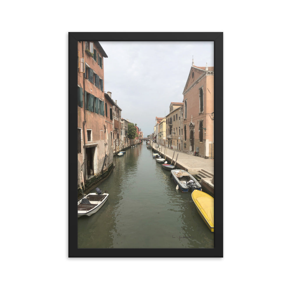 Venice Streets 8 framed matte photo