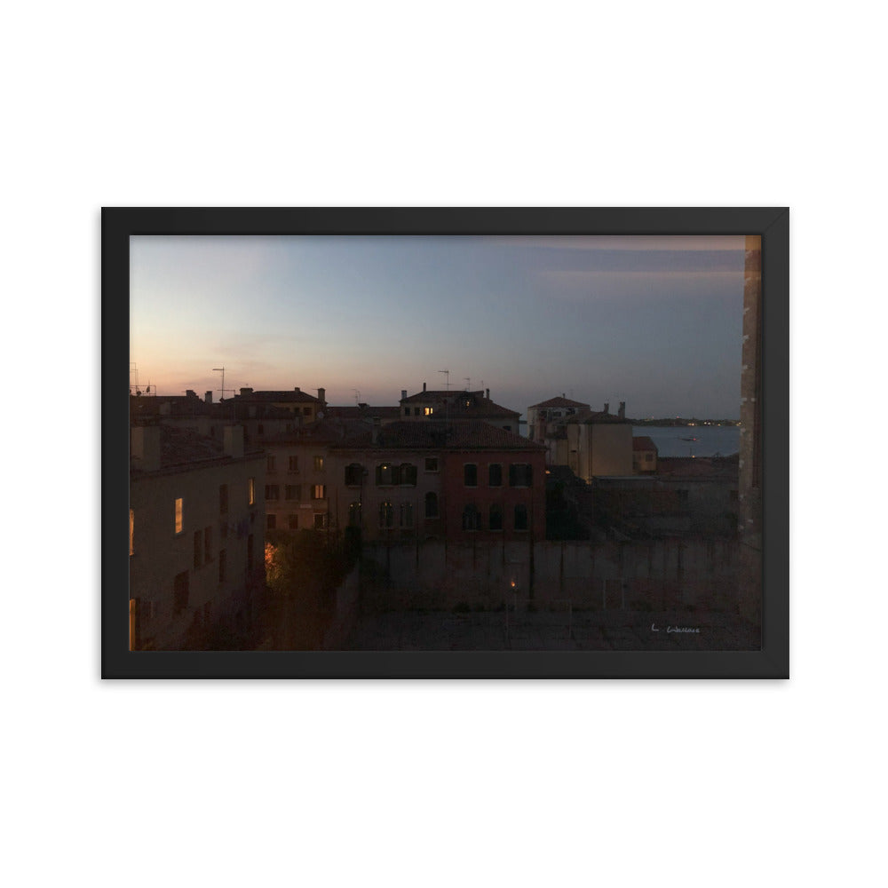 Venice Dusk 2 framed matte photo