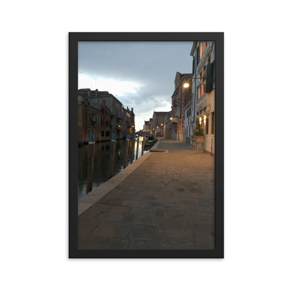 Venice Dusk 7 framed matte photo