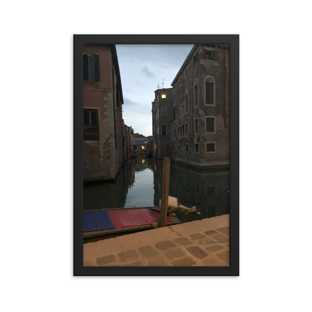 Venice Dusk 8 framed matte photo