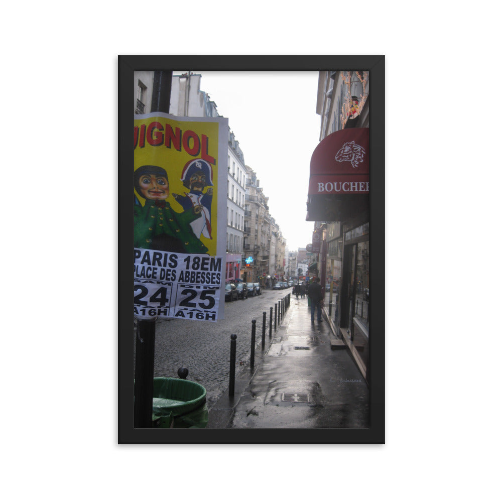 Paris Montmartre 1 framed matte photo