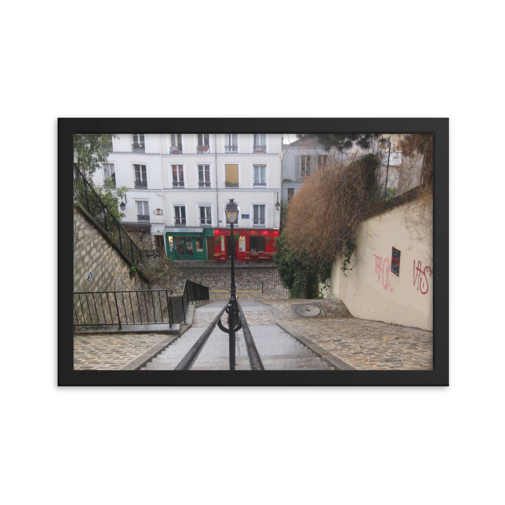 Paris Montmartre 3 framed matte photo