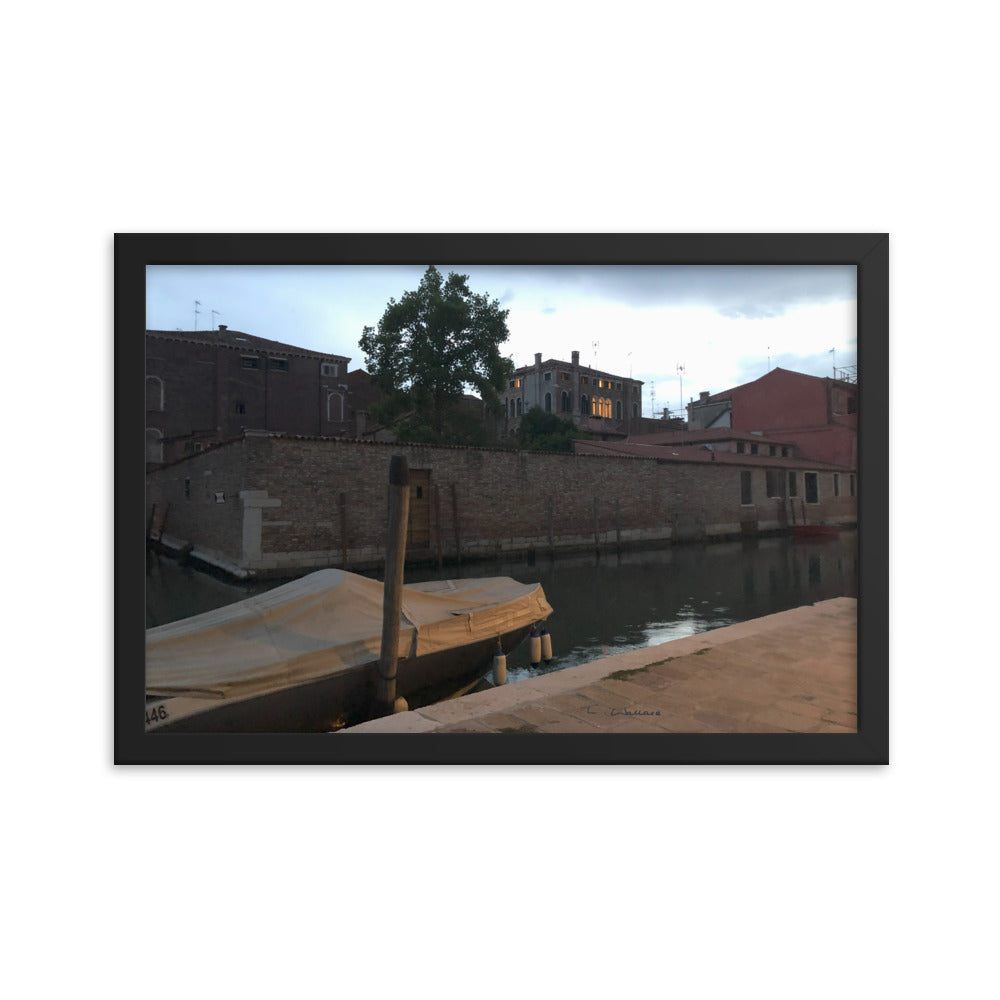 Venice Dusk 5 framed matte photo