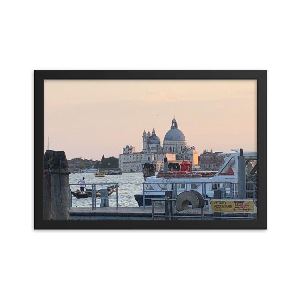 Venice Dusk 10 framed matte photo