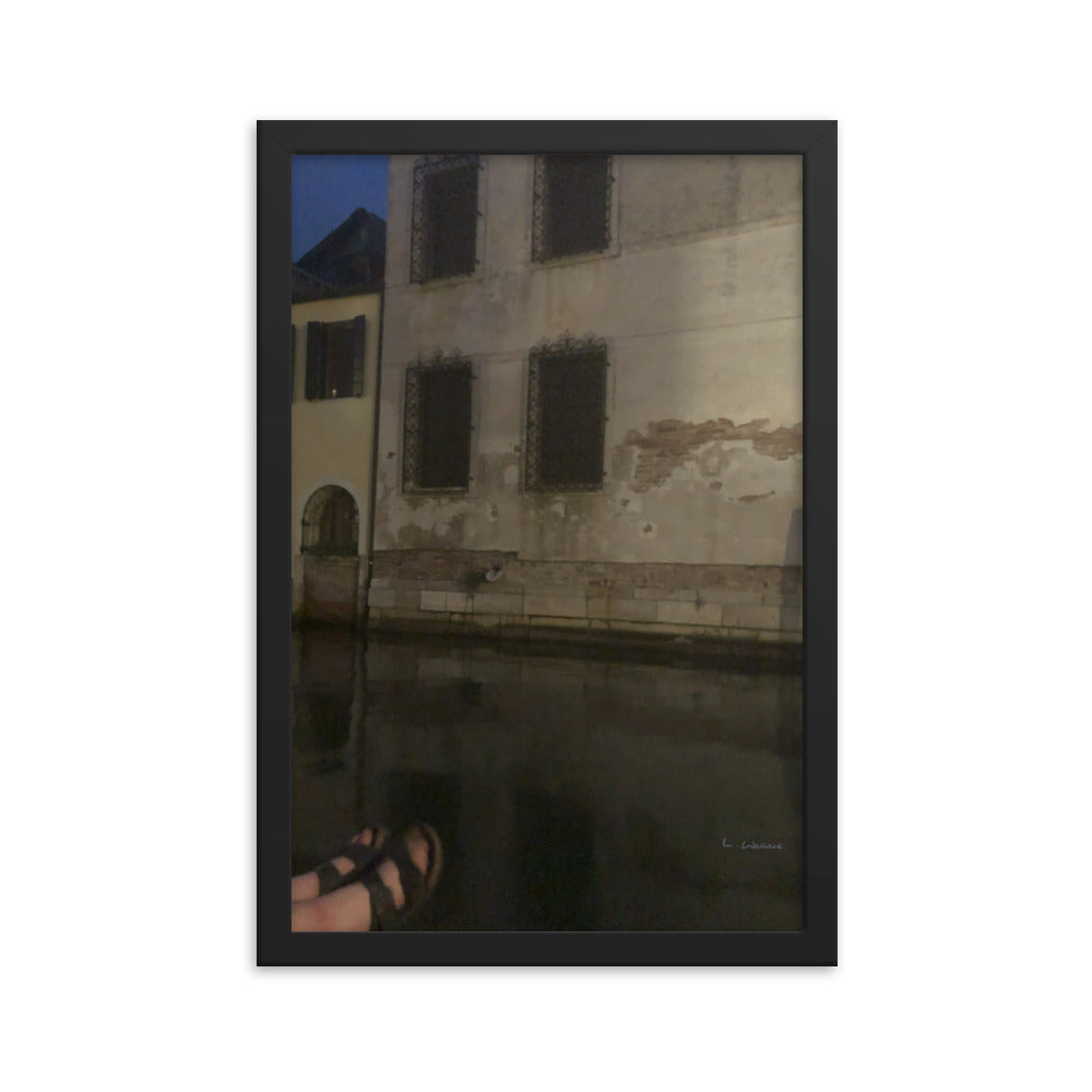 Venice Dusk 19 framed matte photo