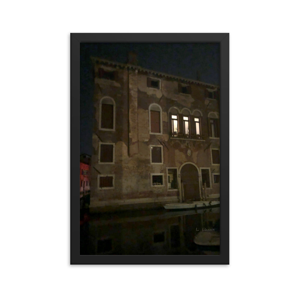 Venice Dusk 23 framed matte photo