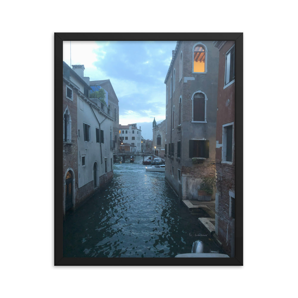 Venice Blue 7 framed matte photo