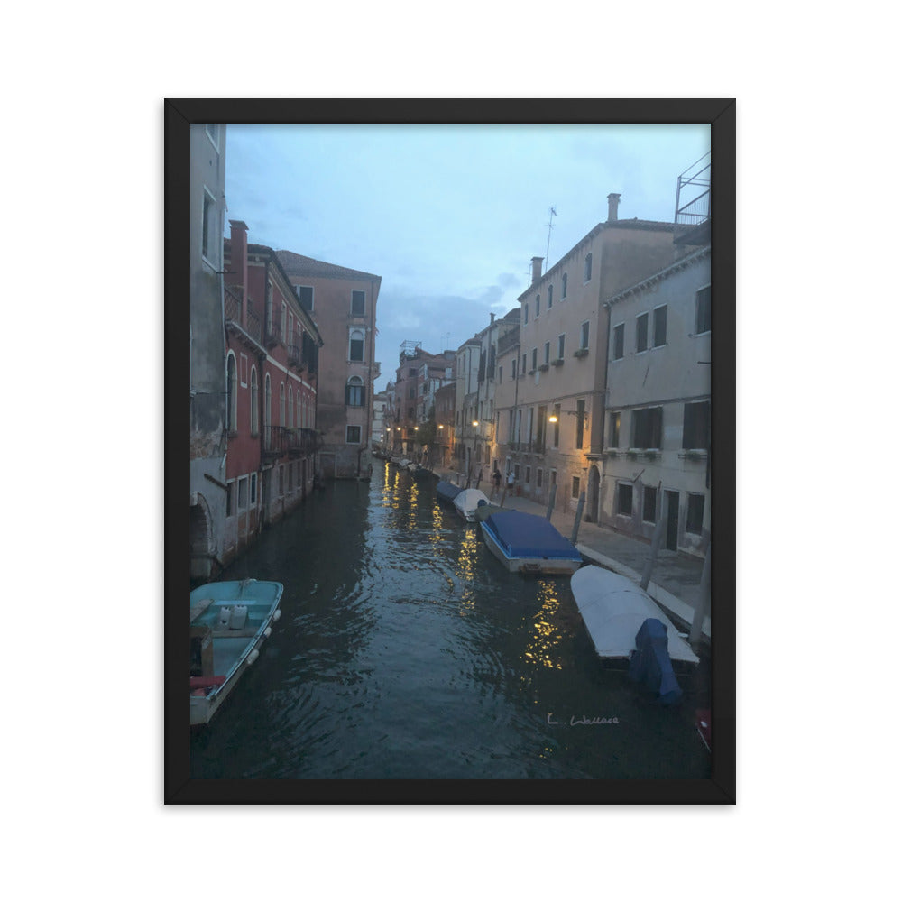 Venice Blue 11 framed matte photo