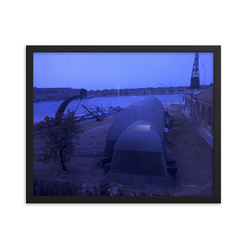 Venice Blue 2 framed matte photo