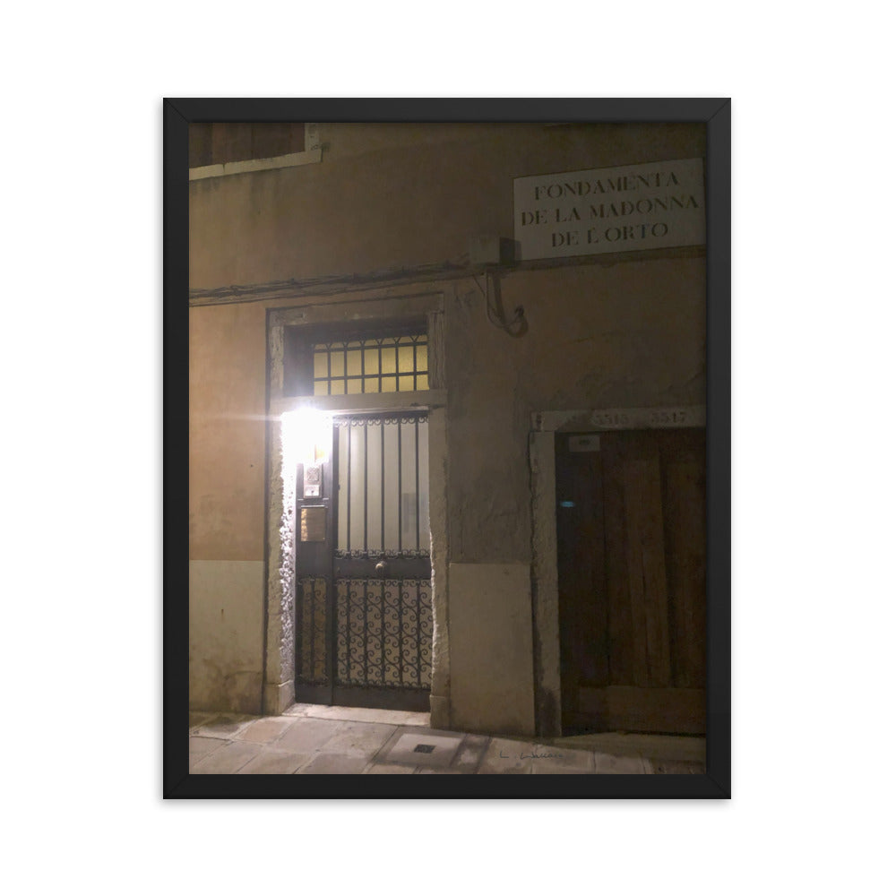 Venice Doors 11 framed matte photo