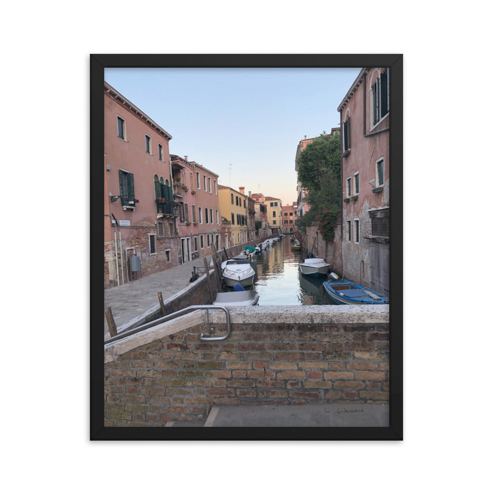 Venice Streets 1 framed matte photo