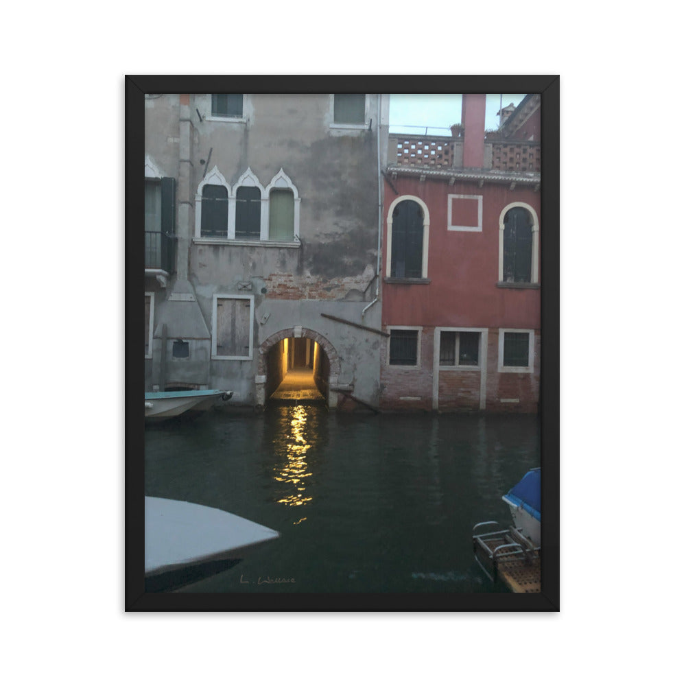 Venice Streets 12 framed matte photo