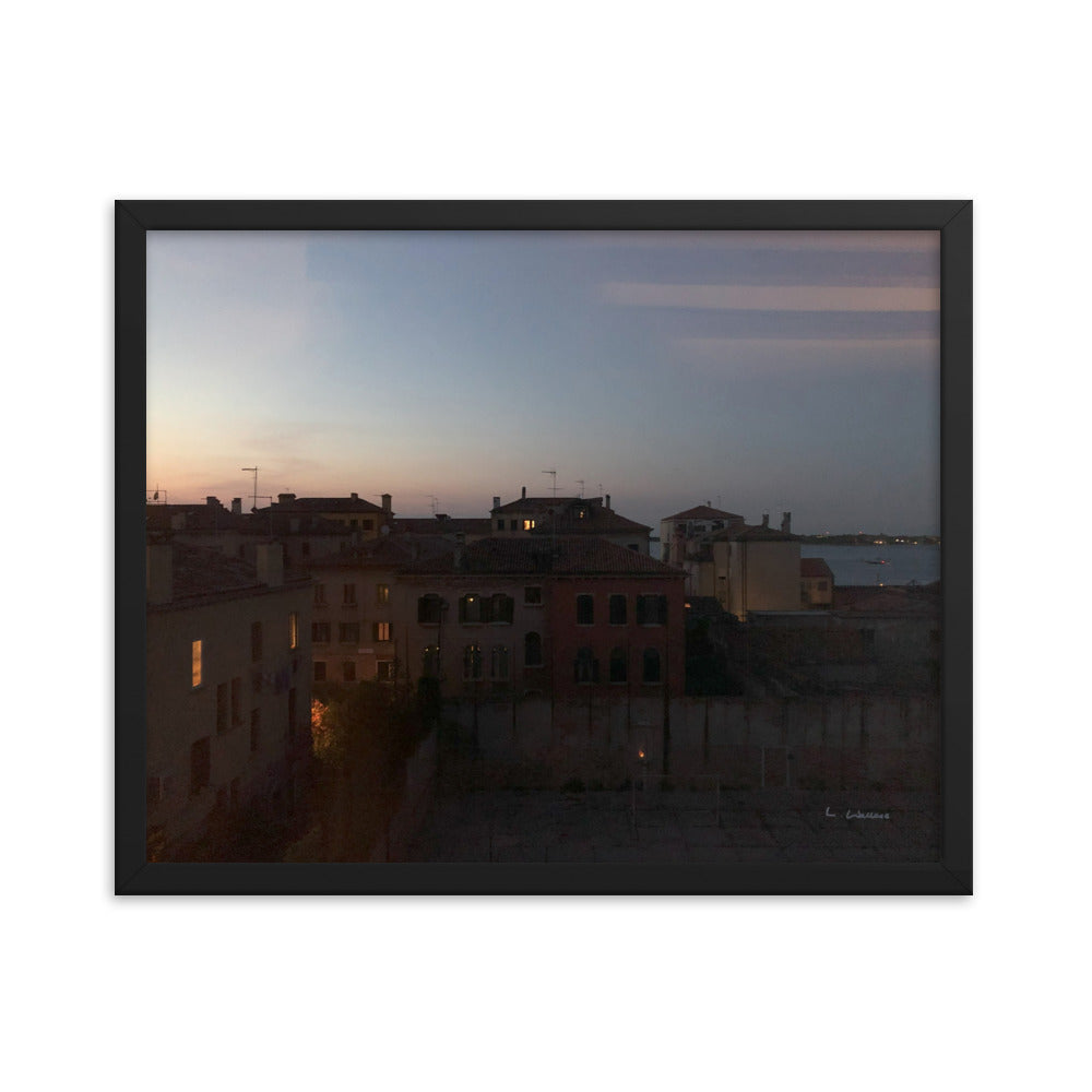 Venice Dusk 2 framed matte photo