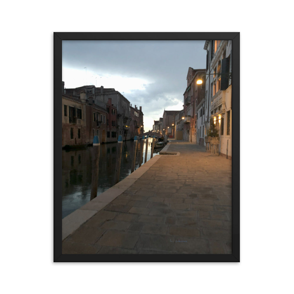 Venice Dusk 7 framed matte photo