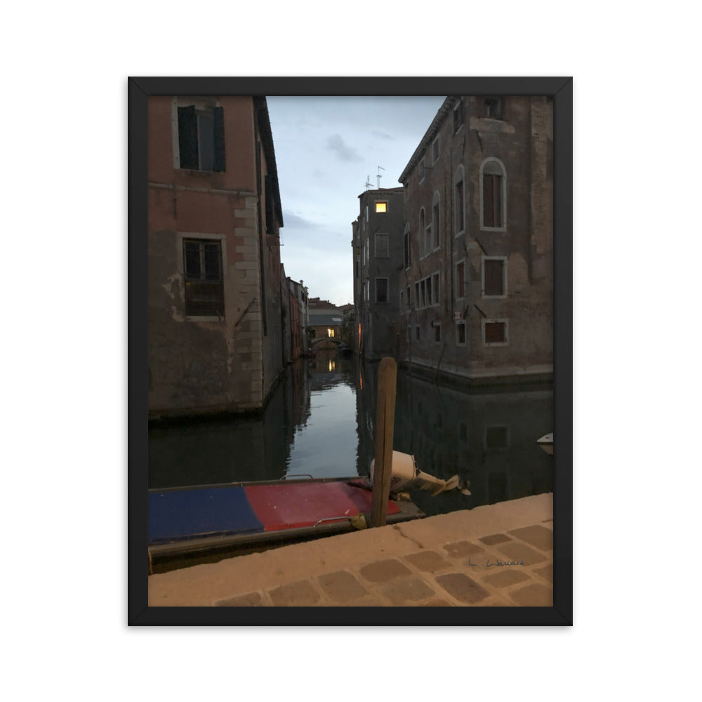 Venice Dusk 8 framed matte photo