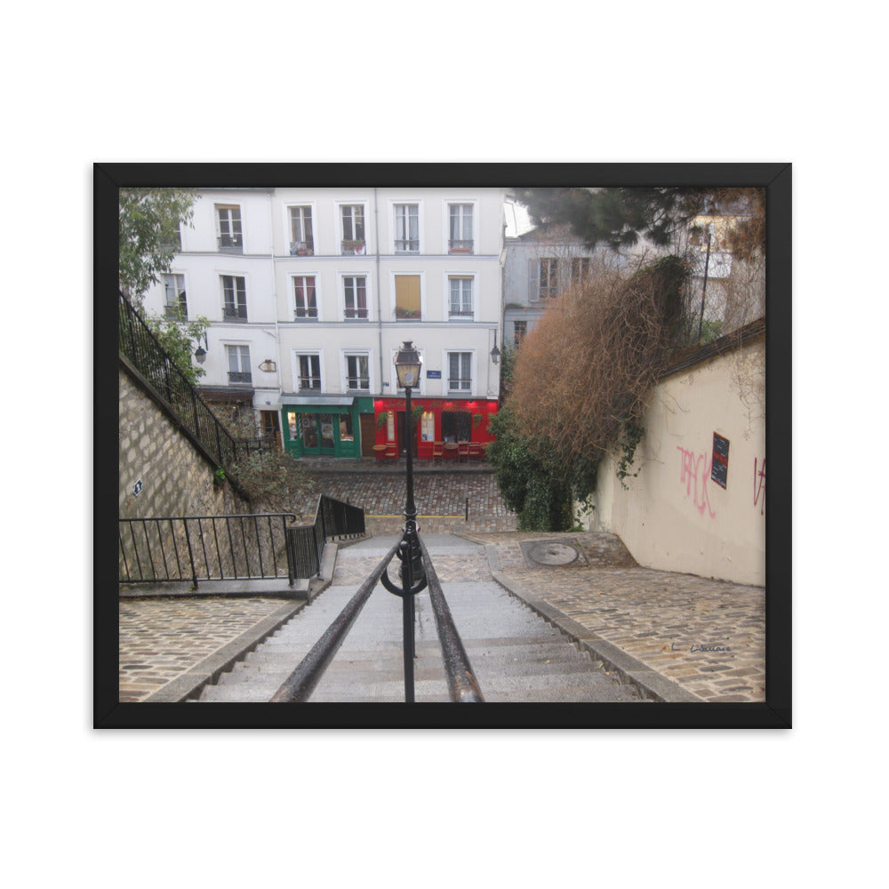 Paris Montmartre 3 framed matte photo