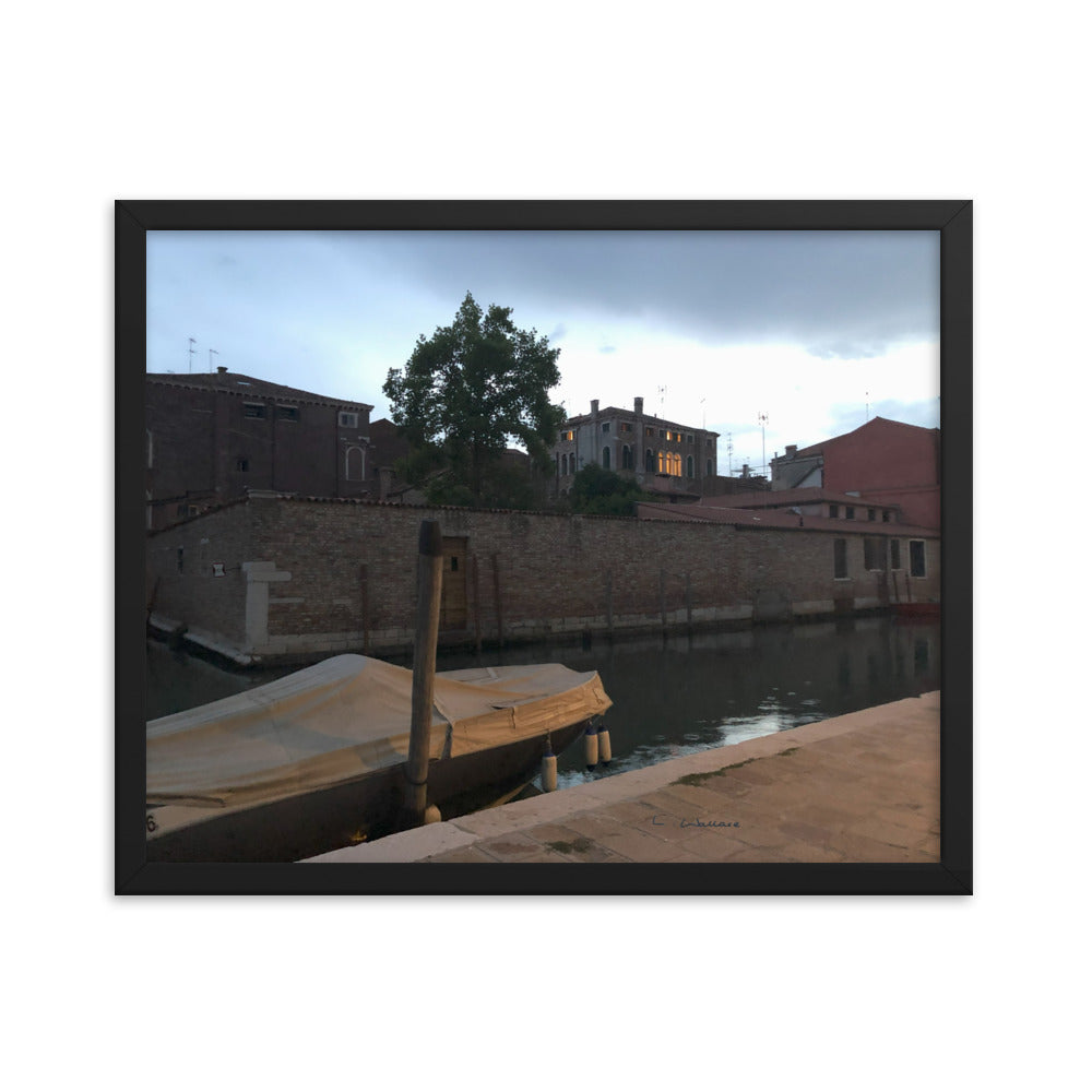 Venice Dusk 5 framed matte photo