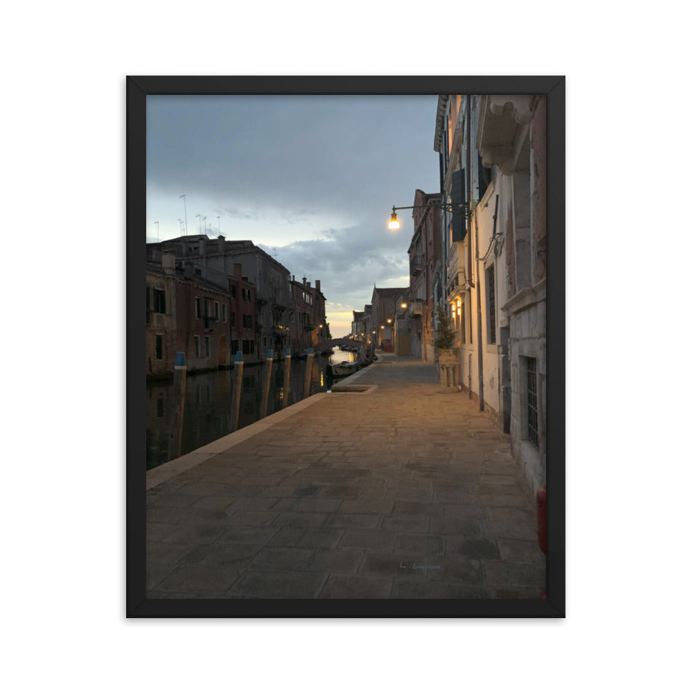 Venice Dusk 6 framed matte photo