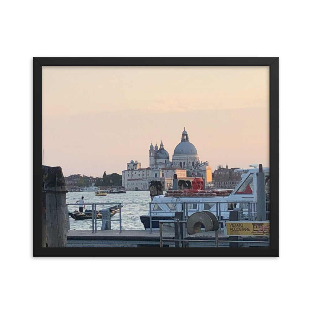 Venice Dusk 10 framed matte photo