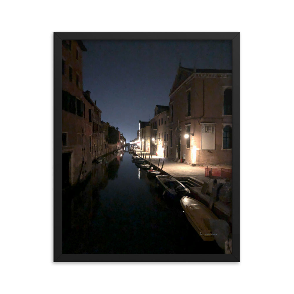 Venice Dusk 29 framed matte photo