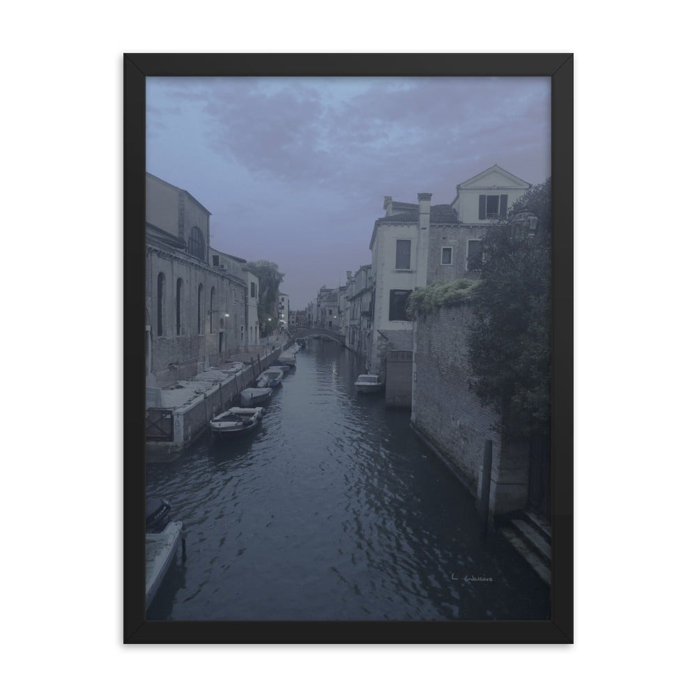 Venice Blue/Mauve 1 framed matte photo