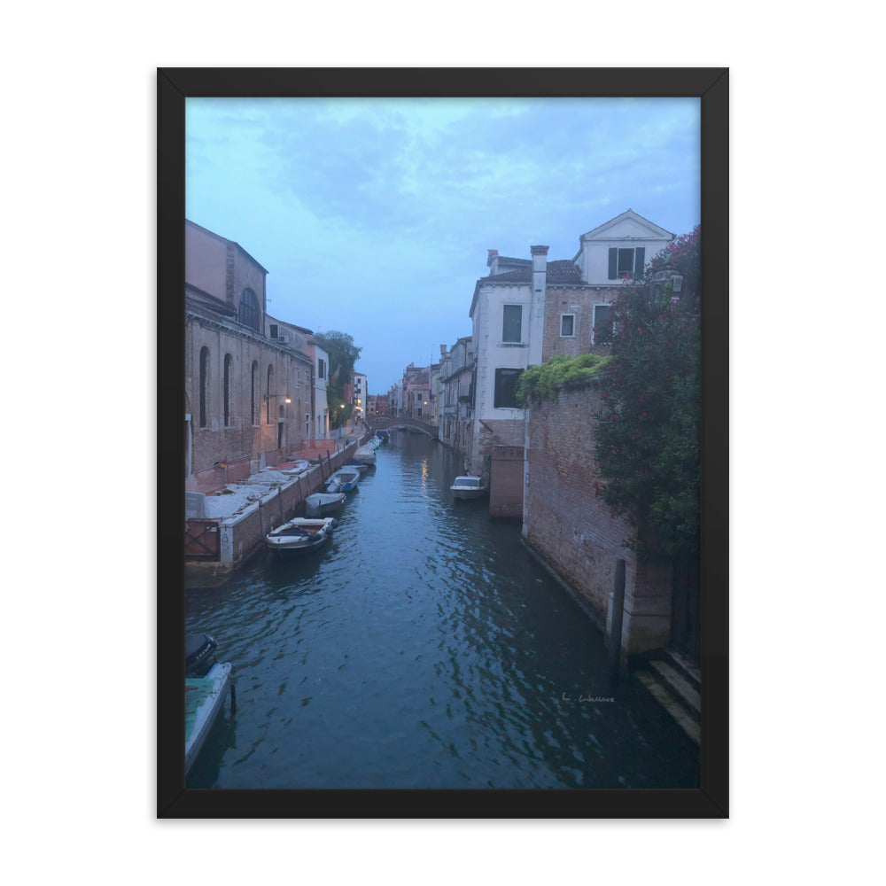 Venice Blue 6 framed matte photo