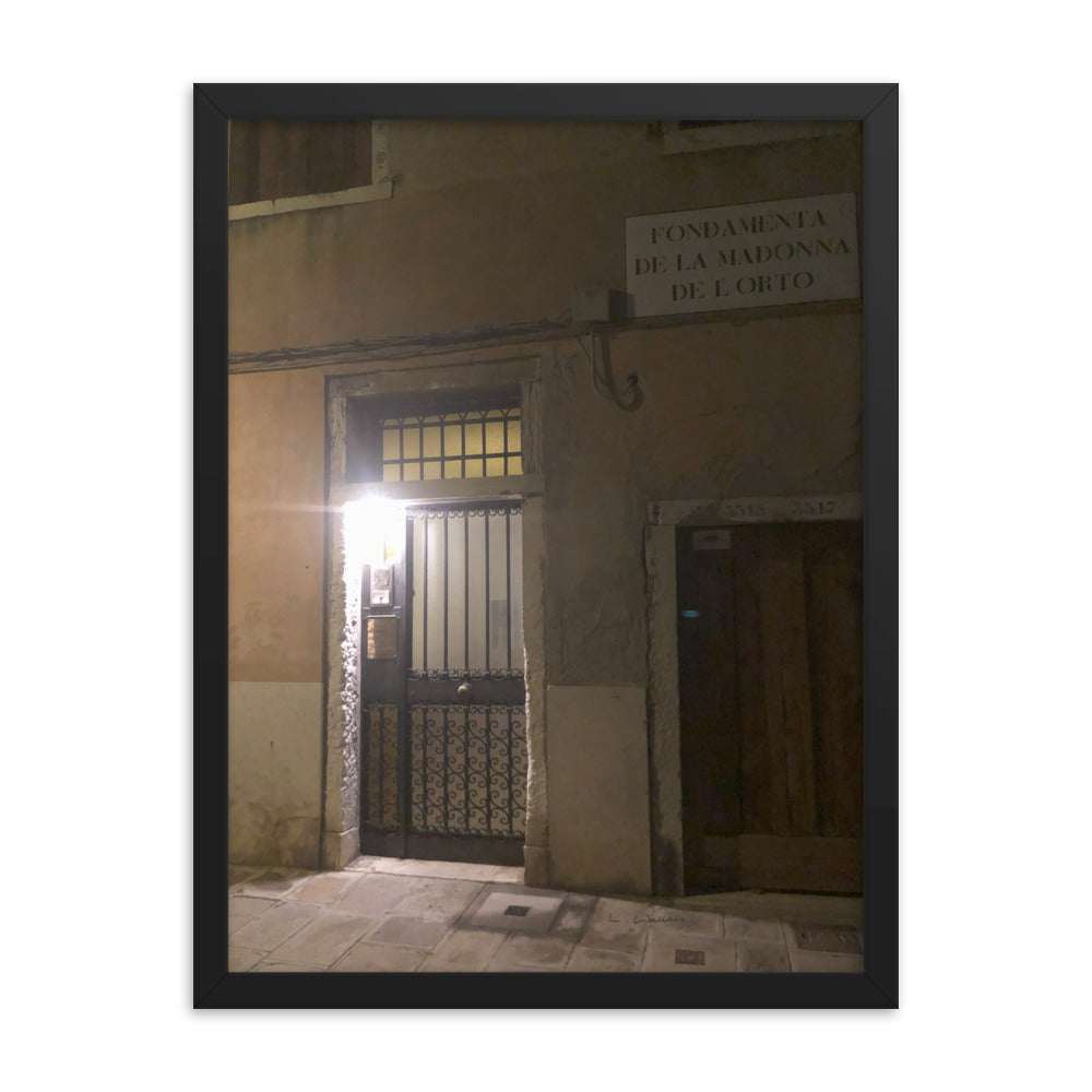 Venice Doors 11 framed matte photo